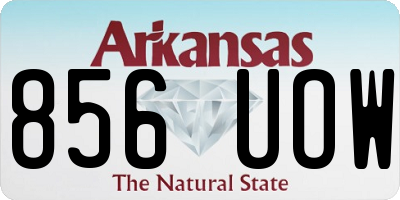 AR license plate 856UOW