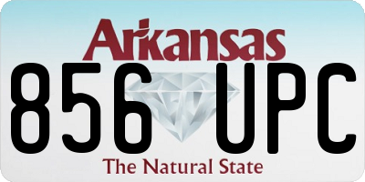 AR license plate 856UPC