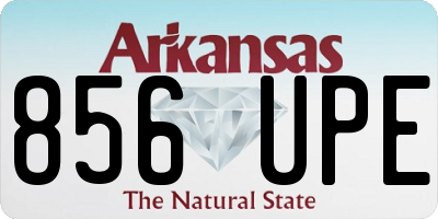 AR license plate 856UPE
