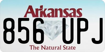 AR license plate 856UPJ