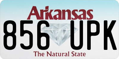 AR license plate 856UPK