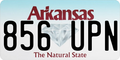 AR license plate 856UPN