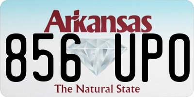 AR license plate 856UPO
