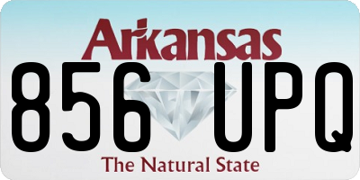AR license plate 856UPQ