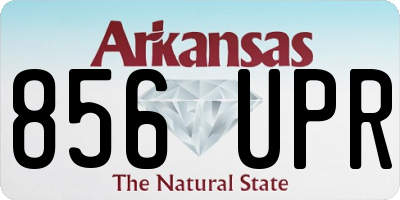 AR license plate 856UPR