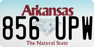 AR license plate 856UPW
