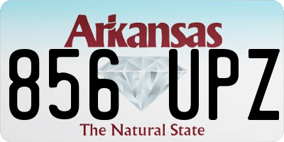 AR license plate 856UPZ