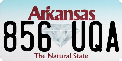 AR license plate 856UQA