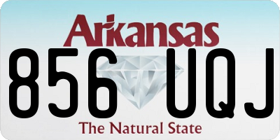 AR license plate 856UQJ