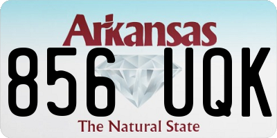 AR license plate 856UQK
