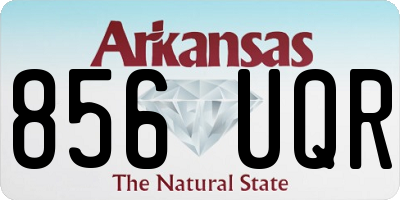 AR license plate 856UQR