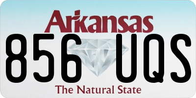 AR license plate 856UQS