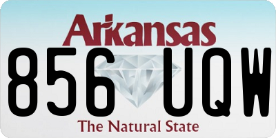 AR license plate 856UQW