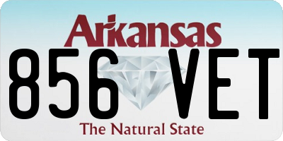 AR license plate 856VET