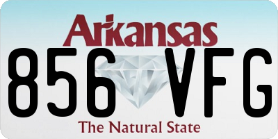 AR license plate 856VFG