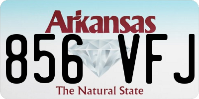 AR license plate 856VFJ
