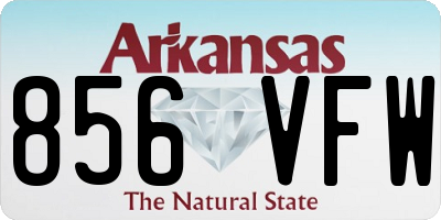 AR license plate 856VFW