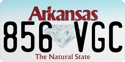 AR license plate 856VGC