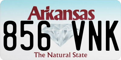 AR license plate 856VNK