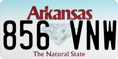 AR license plate 856VNW