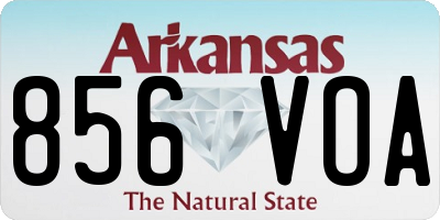 AR license plate 856VOA