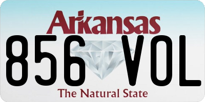AR license plate 856VOL