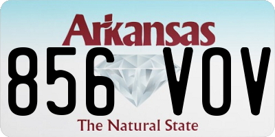 AR license plate 856VOV