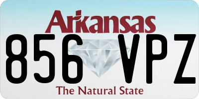 AR license plate 856VPZ