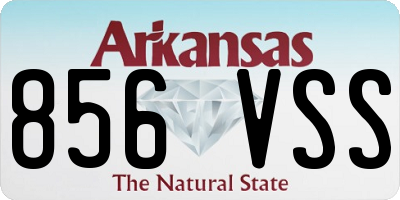 AR license plate 856VSS