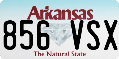 AR license plate 856VSX