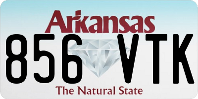 AR license plate 856VTK