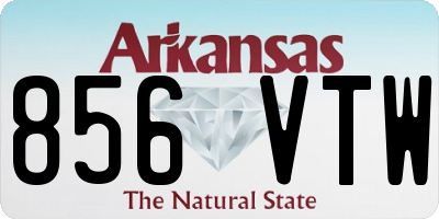 AR license plate 856VTW