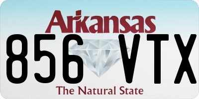 AR license plate 856VTX