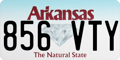 AR license plate 856VTY