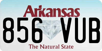 AR license plate 856VUB