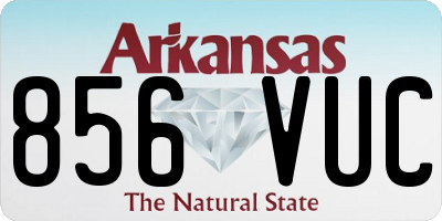 AR license plate 856VUC
