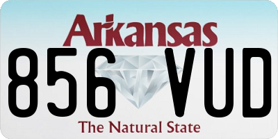 AR license plate 856VUD