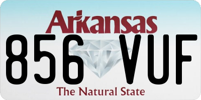 AR license plate 856VUF