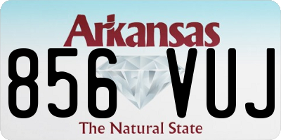 AR license plate 856VUJ