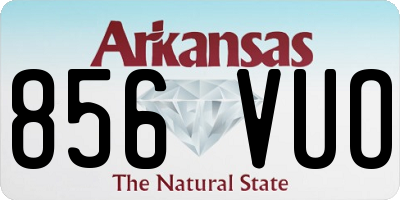 AR license plate 856VUO