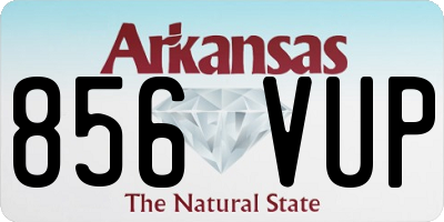 AR license plate 856VUP