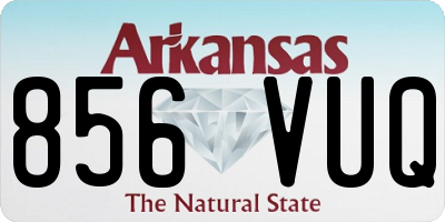 AR license plate 856VUQ