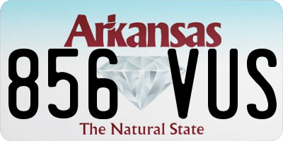 AR license plate 856VUS