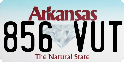 AR license plate 856VUT