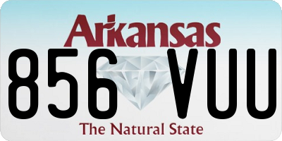 AR license plate 856VUU