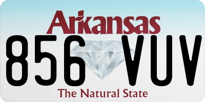 AR license plate 856VUV
