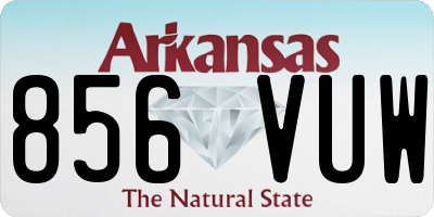 AR license plate 856VUW