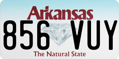 AR license plate 856VUY