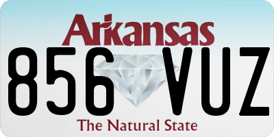AR license plate 856VUZ