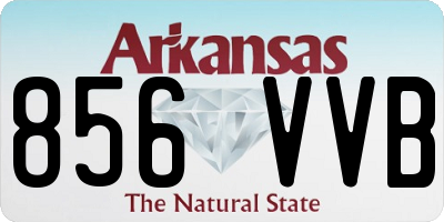 AR license plate 856VVB